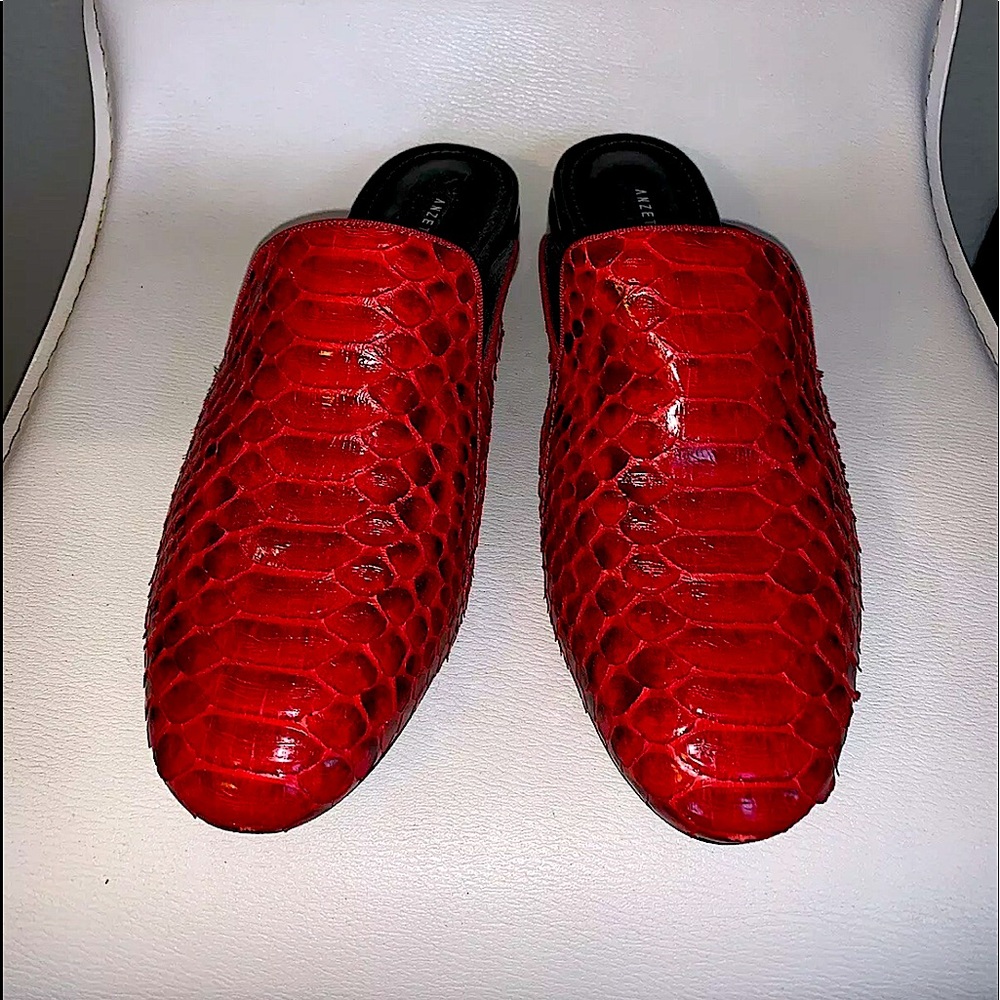 Like NEW REAL SNAKE, RED ANZETUTTO size US 9 EU 40